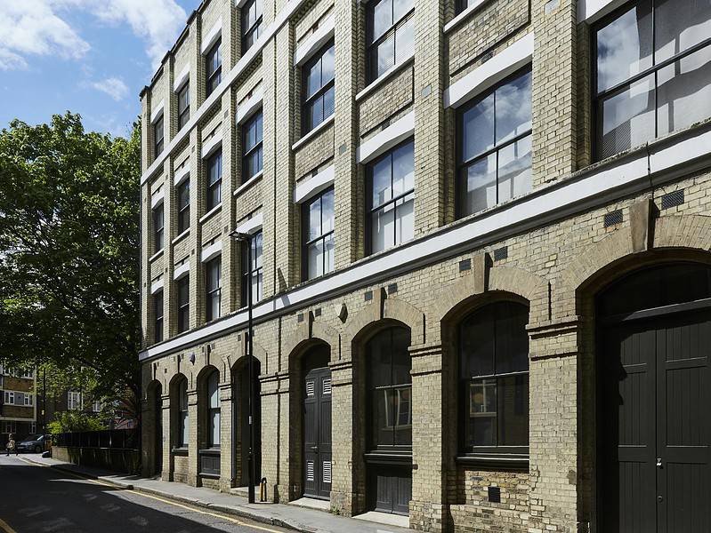 Old street commercial building exterior