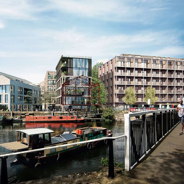 Hackney wick river view