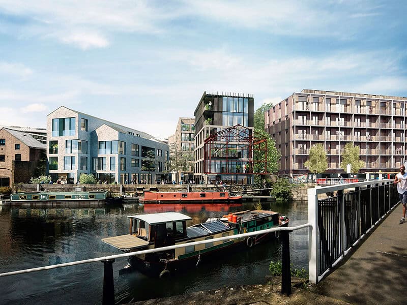 Hackney wick river view