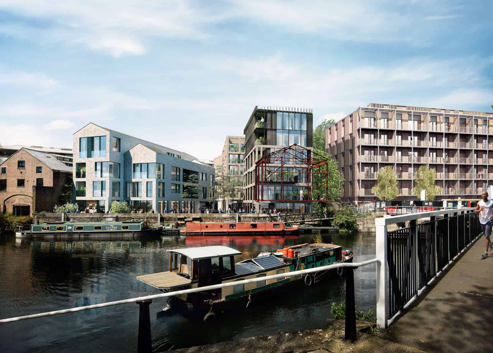 Hackney wick river view